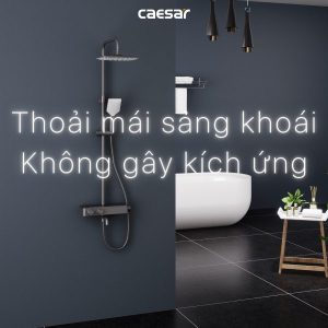 Ảnh công trình thực tế Sen tắm cây nhiệt độ Caesar tự động S788CB