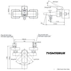 Ảnh công trình thực tế Sen Tắm TOTO TVSM110RUR/DGH104ZR Nóng Lạnh