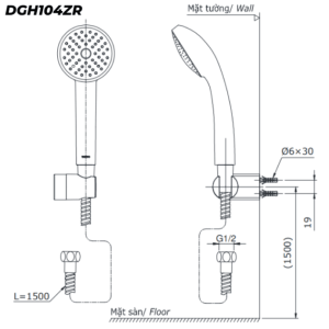 Ảnh công trình thực tế Sen Tắm TOTO TVSM110RUR/DGH104ZR Nóng Lạnh