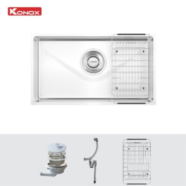 Alternative view of Chậu rửa bát Konox phong cách Nhật bề mặt mịn Tari 800SM