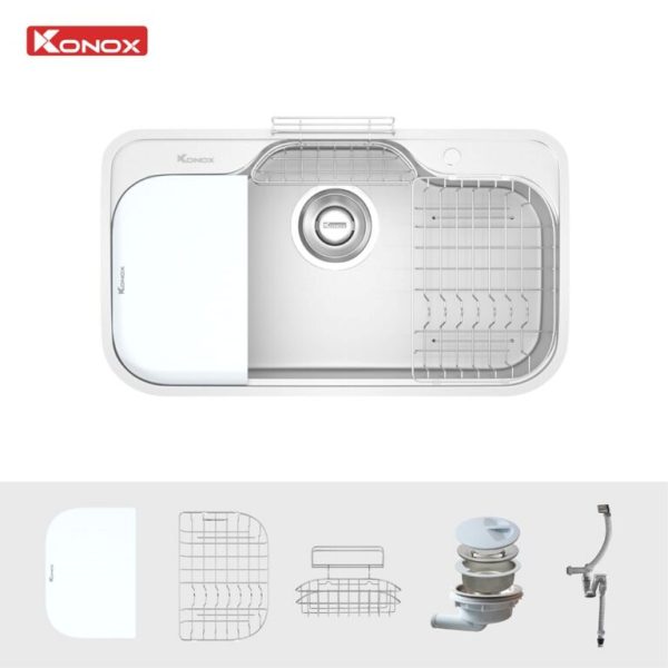 Alternative view of Chậu rửa bát 1 hố Konox Tari 9051SM