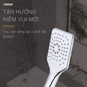 Ảnh công trình thực tế Tay sen Caesar 3 chế độ SH437