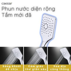 Ảnh công trình thực tế Tay sen Caesar 3 chế độ SH437