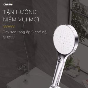 Ảnh công trình thực tế Tay sen Caesar SH238 massge 3 chế độ