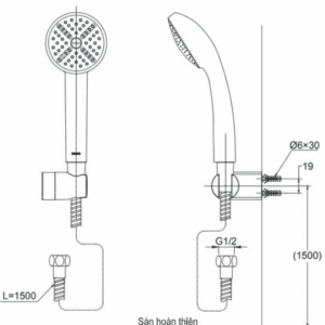 Ảnh công trình thực tế Tay Sen Tắm TOTO DGH104ZR