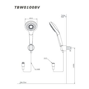 Ảnh công trình thực tế Tay Sen Tắm TOTO TBW01008V