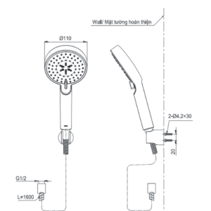Ảnh công trình thực tế Tay Sen Tắm TOTO TBW07009A