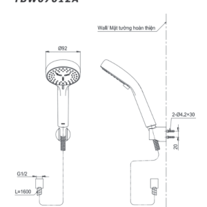 Ảnh công trình thực tế Tay Sen Tắm TOTO TBW07012A