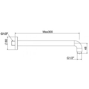 Ảnh công trình thực tế Thanh nối đầu sen American Standard FFAS9909