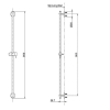 Thanh Trượt Sen Tắm TOTO TBW01015B - ảnh 2