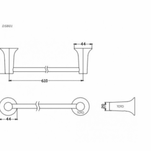 Ảnh công trình thực tế Thanh Vắt Khăn TOTO DSB01