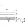 Thanh Vắt Khăn TOTO TS113W Đôi - ảnh 2