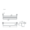 Thanh Vắt Khăn TOTO TX4WAC 2 Tầng - ảnh 2
