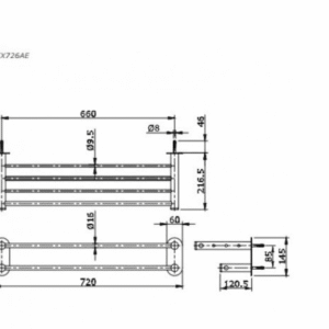 Ảnh công trình thực tế Thanh Vắt Khăn TOTO TX726AE 2 Tầng