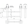 Thanh Vắt Khăn TOTO YT408W6V Đôi - ảnh 3