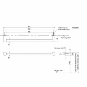 Ảnh công trình thực tế Thanh Vắt Khăn TOTO YT903S4V