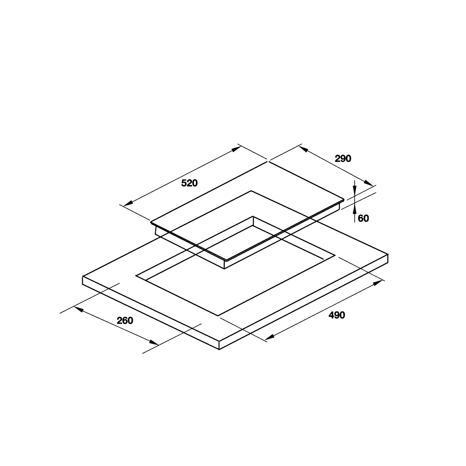 Alternative view of Bếp Điện HAFELE HC-R302D 536.61.670 Domino 2 Vùng Nấu