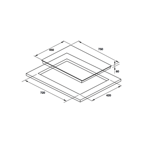 Ảnh công trình thực tế Bếp từ 2 vùng nấu Hafele HC-I752B 536.61.787