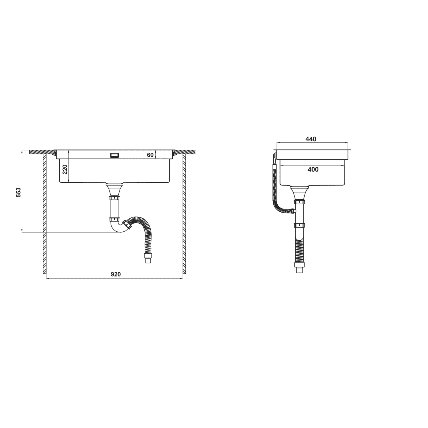 Ảnh công trình thực tế Chậu Rửa Chén HAFELE HS21-SSN1S90 567.94.020