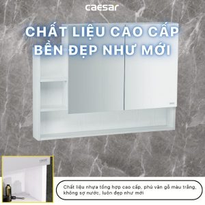 Ảnh công trình thực tế Tủ gương Caesar EM01100V