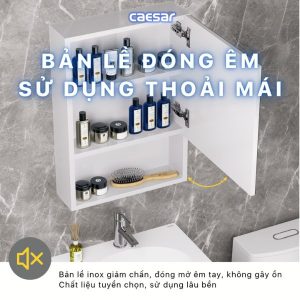 Ảnh công trình thực tế Tủ gương Caesar EM0145V