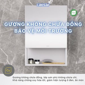 Ảnh công trình thực tế Tủ gương Caesar EM0145V