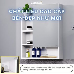 Ảnh công trình thực tế Tủ gương Caesar EM0160V