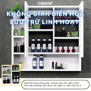 Ảnh công trình thực tế Tủ gương Caesar EM0180V