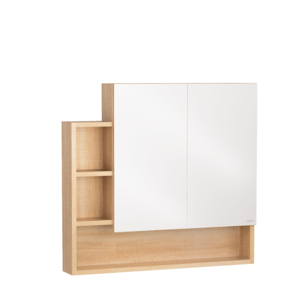 Tủ gương Caesar EM0180W7V màu vân gỗ 80cm