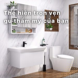 Ảnh công trình thực tế Tủ lavabo Caesar cabinet EH05376AV