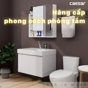 Ảnh công trình thực tế Tủ lavabo Caesar cabinet EH05382AV