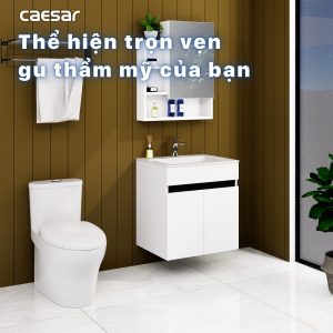 Ảnh công trình thực tế Tủ lavabo Caesar cabinet EH15017AV