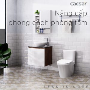 Ảnh công trình thực tế Tủ lavabo Caesar cabinet EH46002AWV