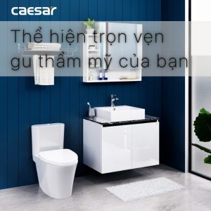 Ảnh công trình thực tế Tủ lavabo Caesar cabinet EH48001AV