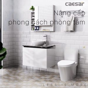 Ảnh công trình thực tế Tủ lavabo Caesar cabinet EH48002AV