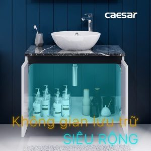 Ảnh công trình thực tế Tủ lavabo Caesar cabinet EH48002AV