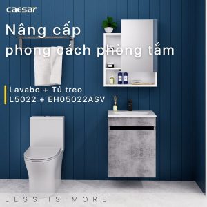 Ảnh công trình thực tế Tủ lavabo Caesar EH05022ASV