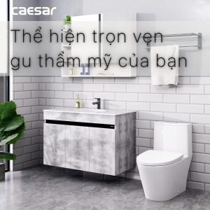 Ảnh công trình thực tế Tủ lavabo Caesar EH05028ASV