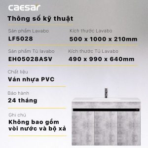 Ảnh công trình thực tế Tủ lavabo Caesar EH05028ASV