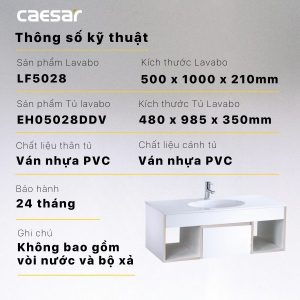 Ảnh công trình thực tế Tủ lavabo Caesar EH05028DDV