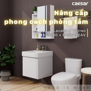 Ảnh công trình thực tế Tủ lavabo Caesar EH05380AV