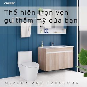 Ảnh công trình thực tế Tủ lavabo Caesar EH15028AW7V
