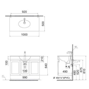 Ảnh công trình thực tế Tủ lavabo Caesar EH15028AW7V