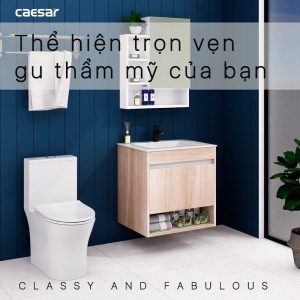 Ảnh công trình thực tế Tủ lavabo Caesar EH15030AW7V