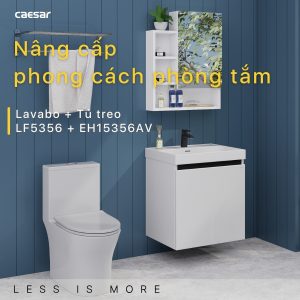 Ảnh công trình thực tế Tủ lavabo Caesar LF5356/EH15356AV 60cm màu trắng
