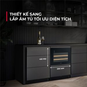 Ảnh công trình thực tế Tủ rượu Hafele HW-C62BB 533.17.001 âm tủ 28 chai
