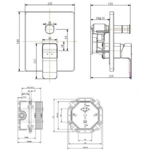 Ảnh công trình thực tế Van Điều Chỉnh American Standard WF-1321CS Âm Tường Acacia Evolution Màu Vàng