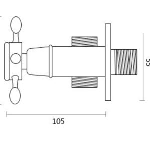 Ảnh công trình thực tế Van góc bằng đồng Kanly GCV12