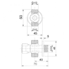 Van Vặn Khóa INAX A-703-7 2 Chiều - ảnh 2