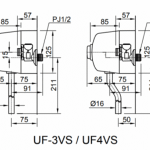 Ảnh công trình thực tế Van Xả Nhấn Tiểu Nam INAX UF-3VS Ống Thẳng